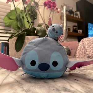 Disney Tsum Tsum: Medium(8”) + Mini (2.5”) Stitch Plushies